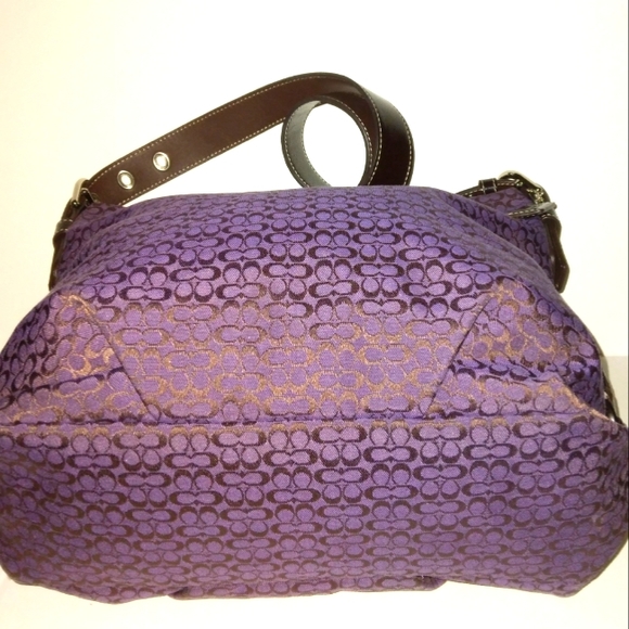 MUST SEE☆Brand New☆COACH 4CM Signature Purple Convertible Duffle Crossbody☆HTF … - Picture 6 of 16